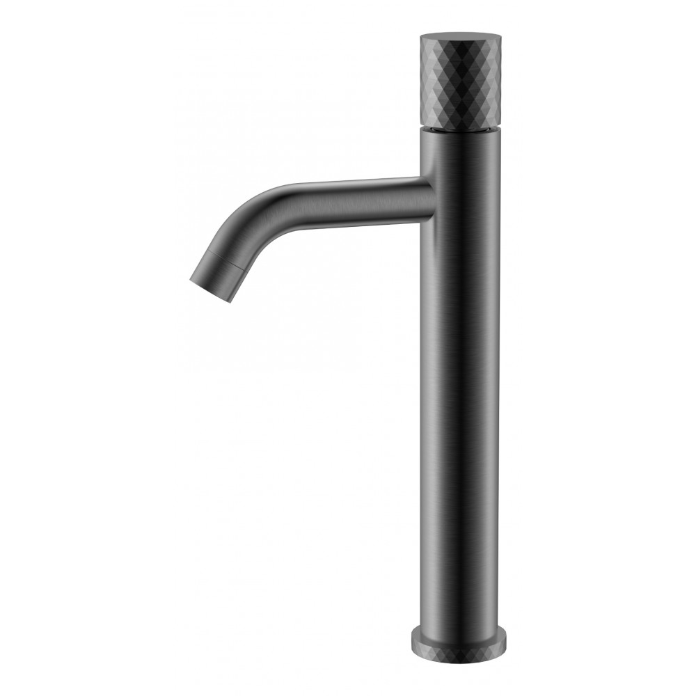 Смеситель STICK для умыв. выс. Gun Metal высокий с ручкой DIAMOND