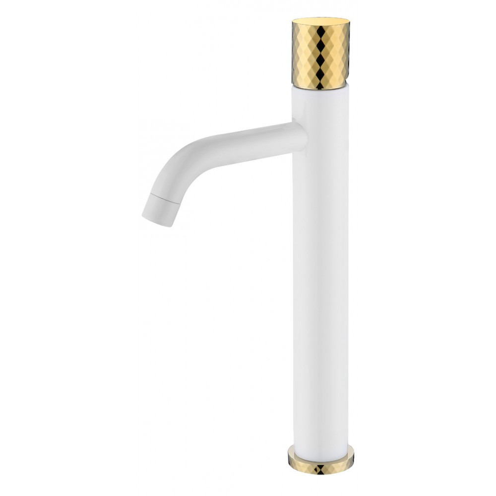 Смеситель STICK для умыв. выс. WHITE DIAMOND GOLD_Комплект