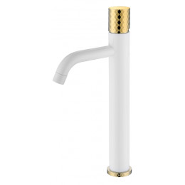 Смеситель STICK для умыв. выс. WHITE DIAMOND GOLD_Комплект
