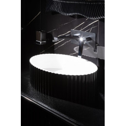 Раковина Canale рифл глянец чёрный