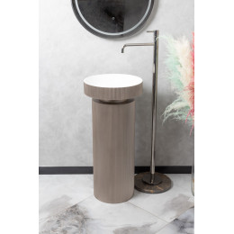 Раковина накладная рифленая Corian 400*130 DELMAR