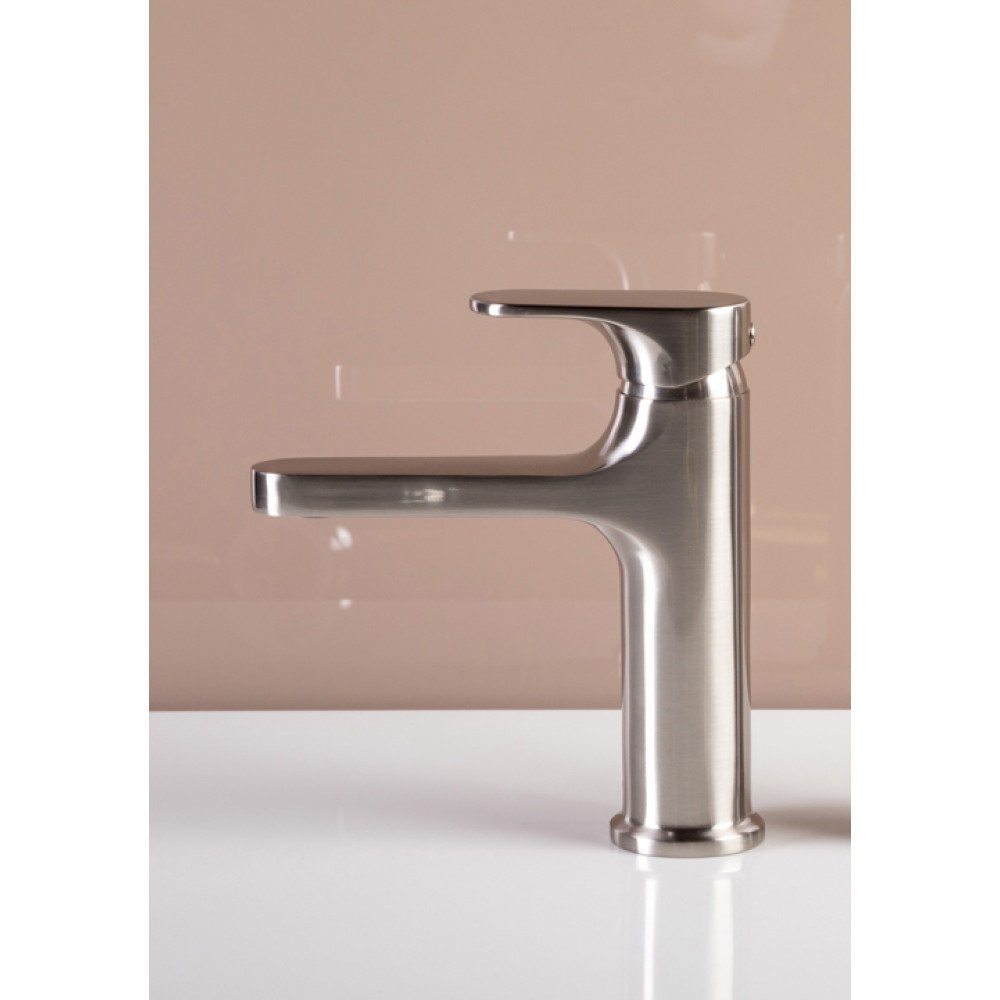 Смеситель для умывальника высокий SPECTRE Nickel Brush