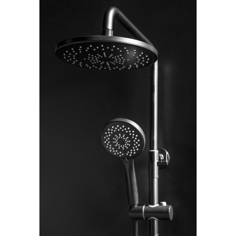 Стойка для душа со смесителем SPECTRE Nickel Brush
