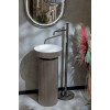 Раковина накладная рифленая Corian 400*130 DELMAR