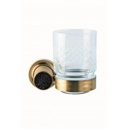 Настенный стакан ROYALE CRISTAL BLACK BR