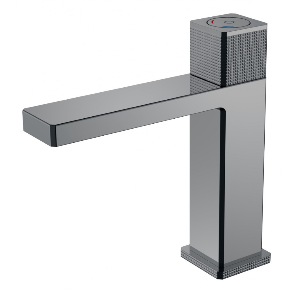 Смеситель автоматический для раковины QUAD Shine Gun Metal