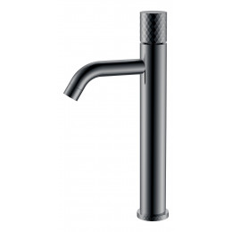 Смеситель STICK для умыв. выс. Shine Gun Metal высокий с ручкой DIAMOND