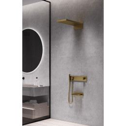 Встроенная душевая система  с изливом ZODIAC, трехпозиционная GOLD