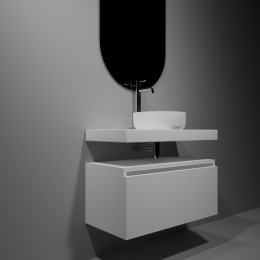 Ящик под столешницу 60см WHITE глянец VALLESSI UNO-S