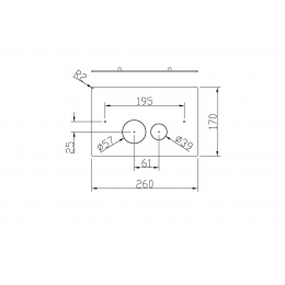 Кнопка для инсталляции латунь BLACK ультраплоская (для 666)