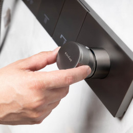 Встроенная душевая система  ZODIAC, трехпозиционная GUN METAL