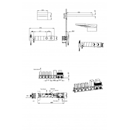 Встроенная душевая система  ZODIAC с термостатом, трехпозиционная MATT WHITE