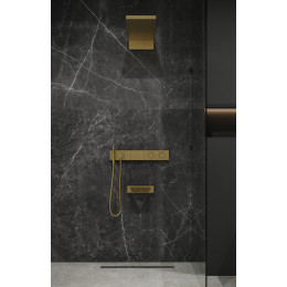 Встроенная душевая система  с изливом ZODIAC с термостатом, трехпозиционная GOLD