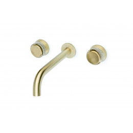 Смеситель из стены AURA на 3 отв. MAT GOLD