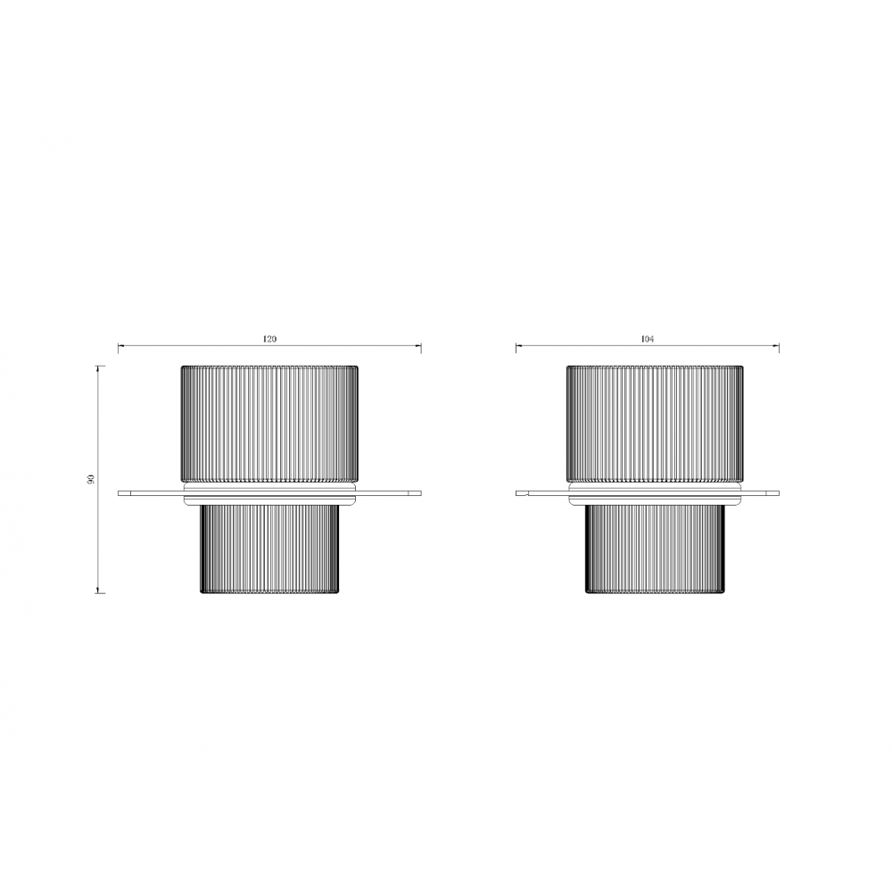 Стакан для полки Nickel brushed/Брашированный никель
