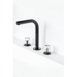 Смеситель на столешницу ELEGANTE на 3 отв. BLACK