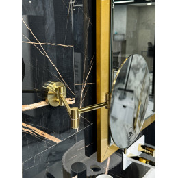 Зеркало настенное Matt Gold круглое