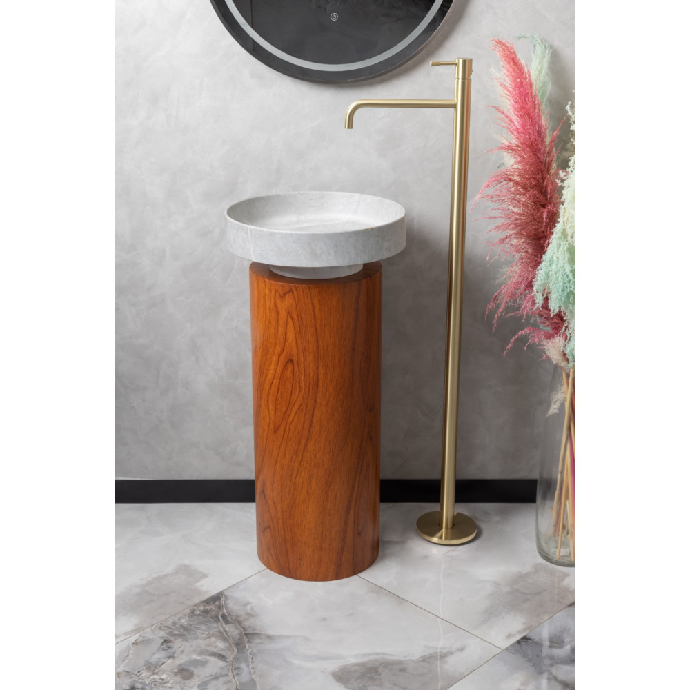 Пьедестал для раковины Corian 300*720 Red Wood