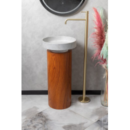 Пьедестал для раковины Corian 300*720 Red Wood