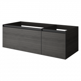 QUATRO 2 120см (80+40) тумба OAK ANTHRACITE профиль ANTHRACITE