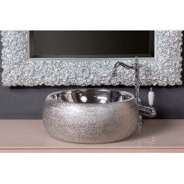 Зеркало ROSE серебро 100*140см