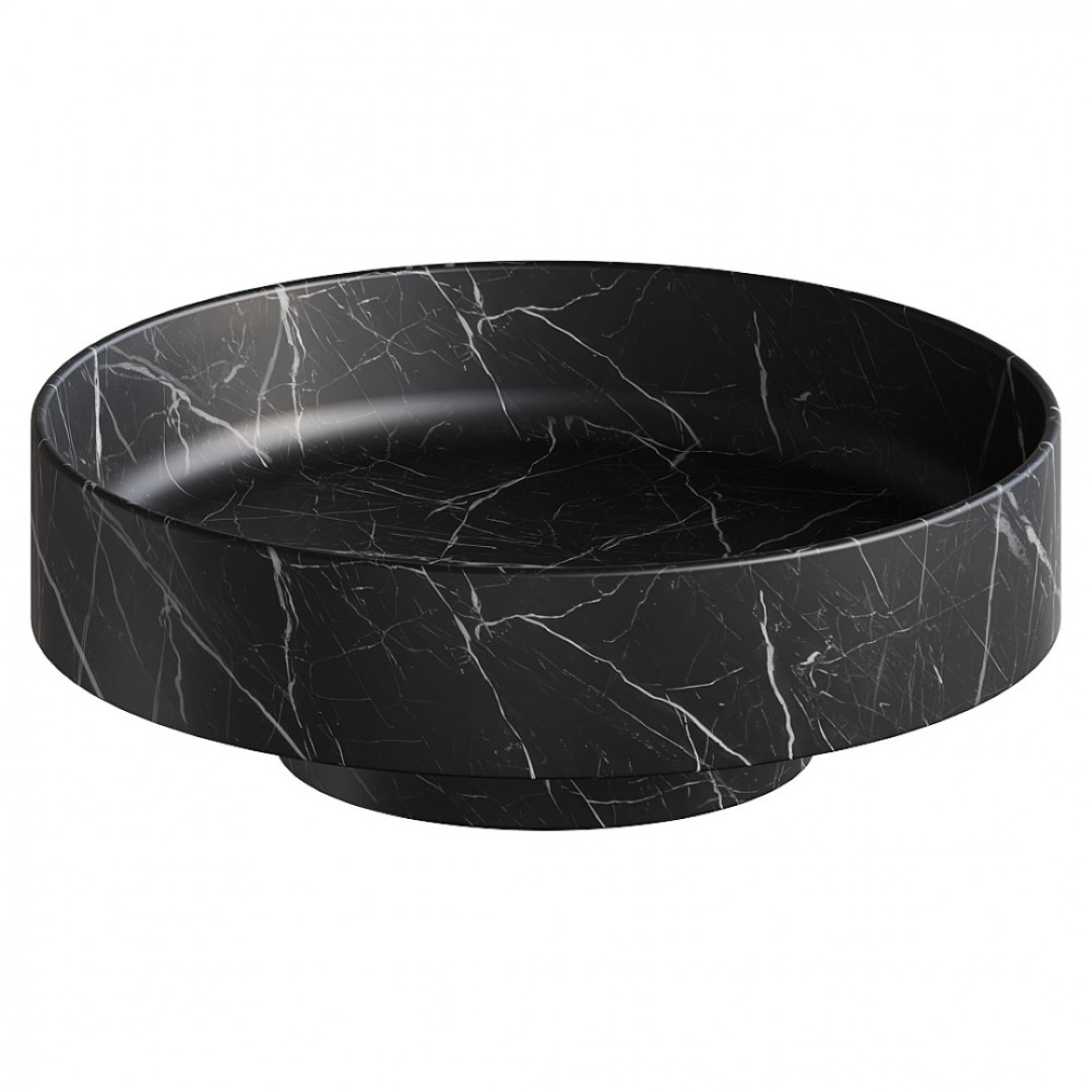 Раковина накладная Corian 400*130 Nero Marquina
