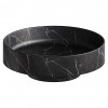 Раковина накладная Corian 400*130 Nero Marquina