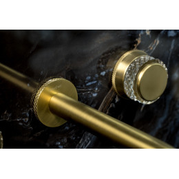 Смеситель из стены AURA на 3 отв. MAT GOLD