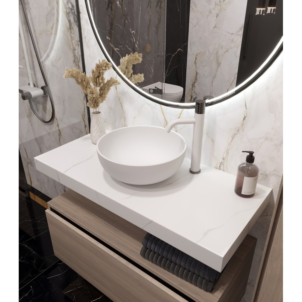 Столешница прямая FLAT CALACATTA 1010*460*70