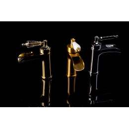 Смеситель для раковины Vogue золото