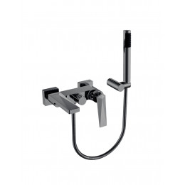 Смеситель для ванны с душ.гарнитуром VENTURO Shine Gun Metall