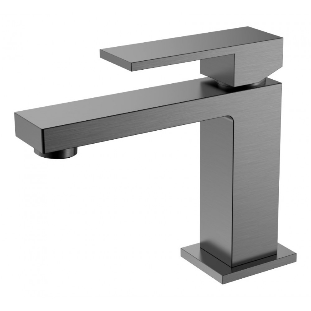 Cмеситель для умывальника Qubic Matt Gun Metal