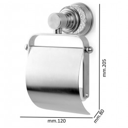 Держатель для туалетной бумаги с крышкой AURA Gold