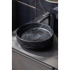 Раковина накладная Corian 400*130 Nero Marquina