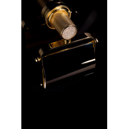 Держатель для туалетной бумаги с крышкой ROYALE CRISTAL BLACK GOLD