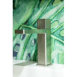 Смеситель для раковины Boheme Quad 159-NB Nikel Brush, автоматический