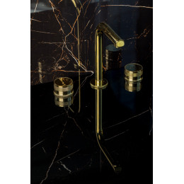 Смеситель на столешницу PRESTIGE на 3 отв. GOLD