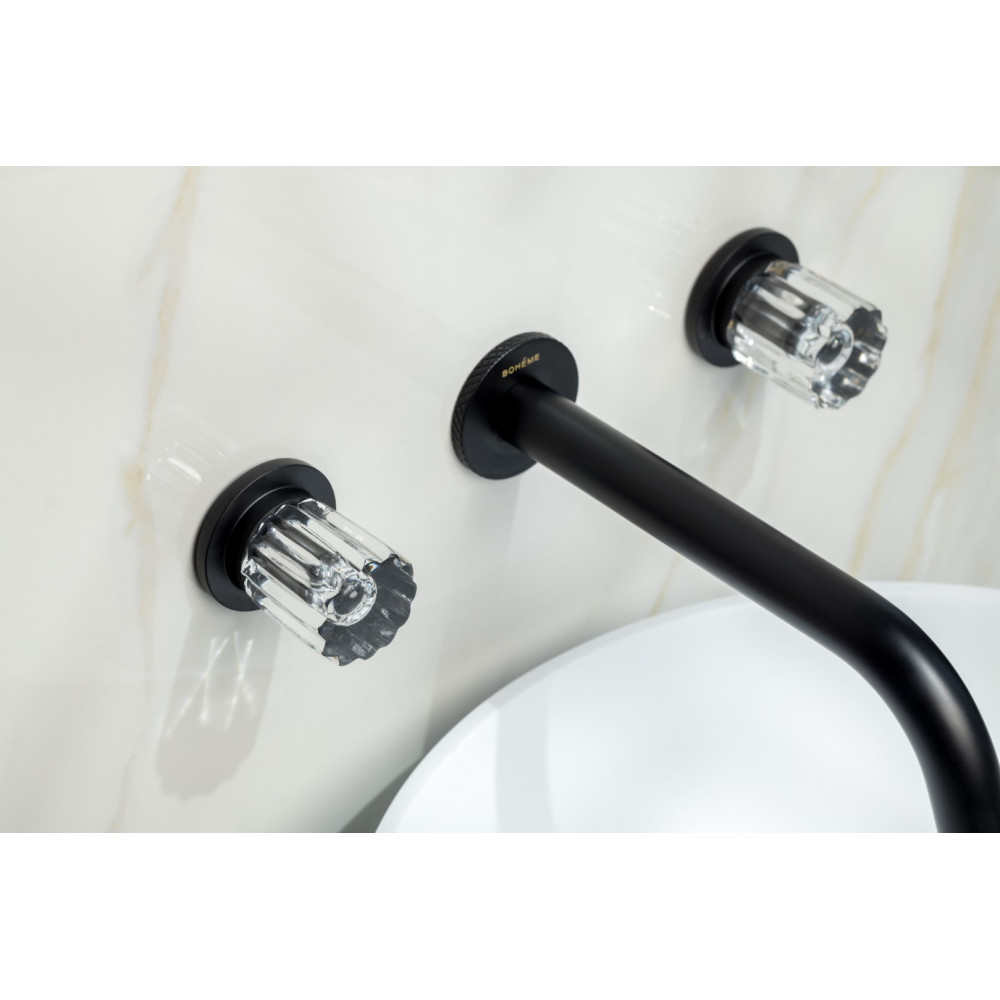 Смеситель из стены ELEGANTE на 3 отв. BLACK