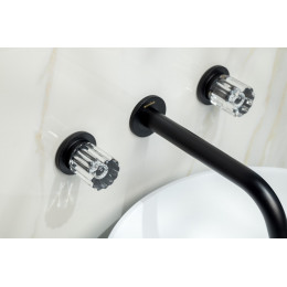 Смеситель из стены ELEGANTE на 3 отв. BLACK