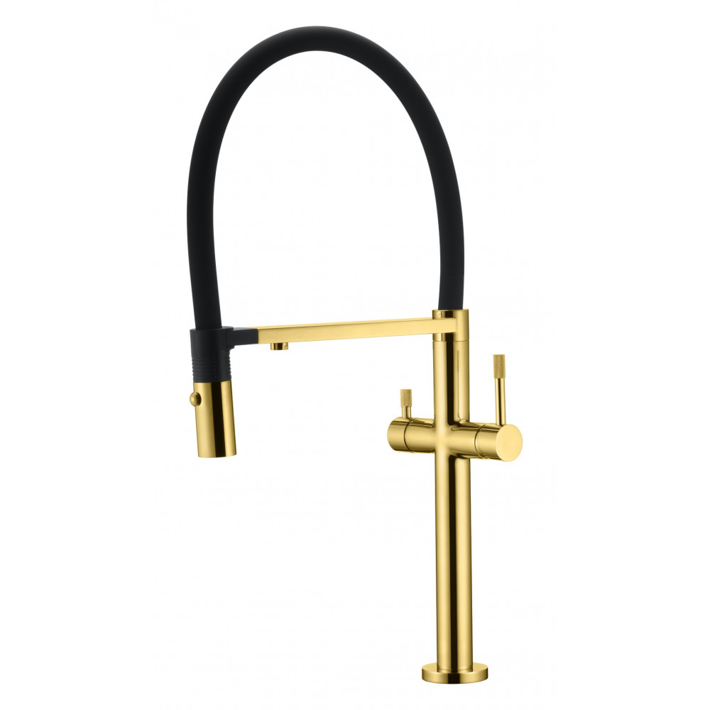 Смеситель для кухни UNO GOLD  c краном для питьевой воды
