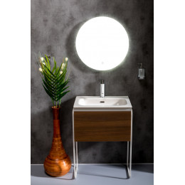 Тумба без раковины Vallessi 60*46см DARK OAK, 1 полка