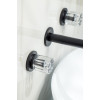 Смеситель из стены ELEGANTE на 3 отв. BLACK