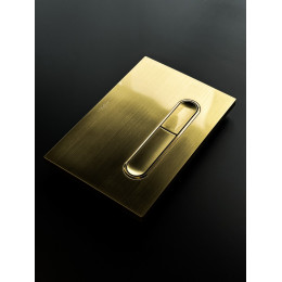 Кнопка для инсталляции, пластик, MATT GOLD, для инсталляций GEBERIT