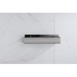 Полка подвесная + 2 крючка GUN METAL