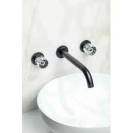 Смеситель из стены ELEGANTE на 3 отв. BLACK