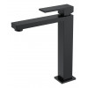 Смеситель для умывальника высокий Qubic Matt Black