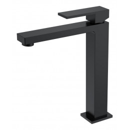 Смеситель для умывальника высокий Qubic Matt Black