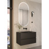 Тумба без раковины Vallessi 80*46cm АНТРАЦИТ мат. 2 полки,