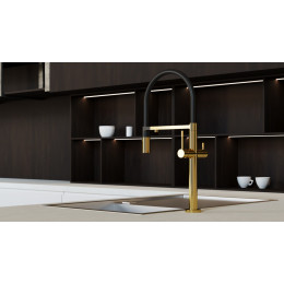 Смеситель для кухни UNO GOLD  c краном для питьевой воды