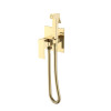 Смеситель гигиенический Qubic Shine Gold